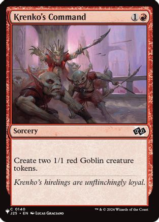 Krenko's Command (J25)  [The List Reprints]