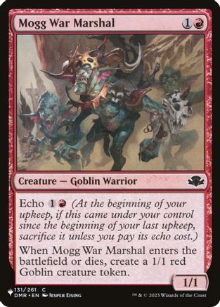 Mogg War Marshal (DMR)  [The List Reprints]