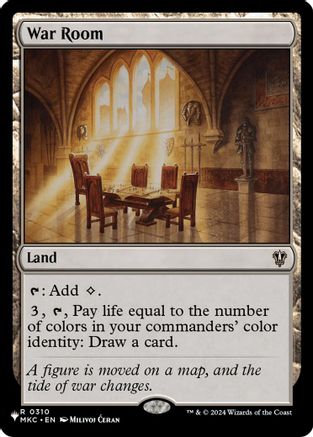 War Room (MKC)  [The List Reprints]