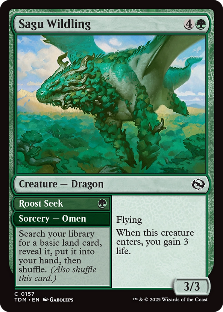 Sagu Wildling [Tarkir: Dragonstorm] Foil