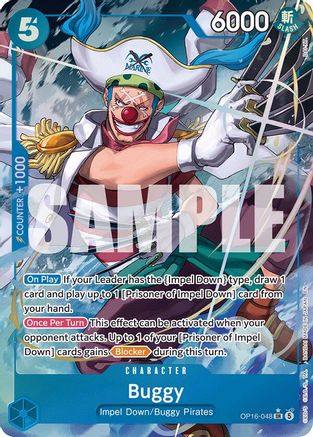 Buggy (Alternate Art) (OP16-048) - [The Time of Battle] Foil