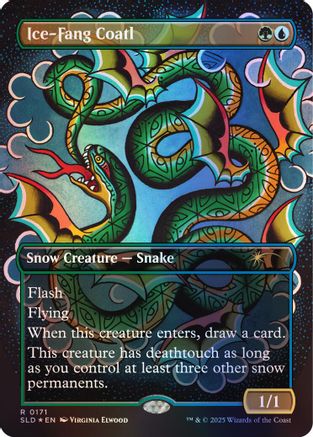 Ice-Fang Coatl (0171) (Rainbow Foil)  [Secret Lair Drop Series] Foil