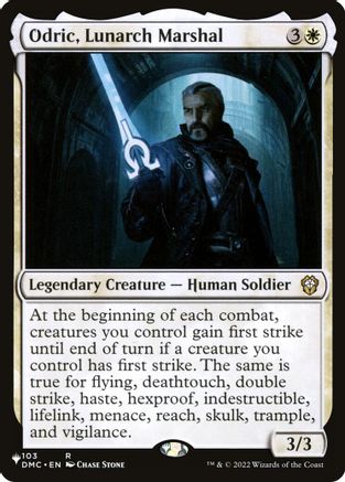 Odric, Lunarch Marshal (DMC)  [The List Reprints]