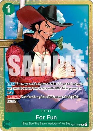 For Fun (Premium Card Collection -Best Selection Vol. 6-) (OP14-037) - [One Piece Promotion Cards] Foil