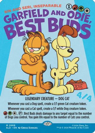 Garfield and Odie, Best Buds - Rin and Seri, Inseparable  [Secret Lair Drop Series] Foil