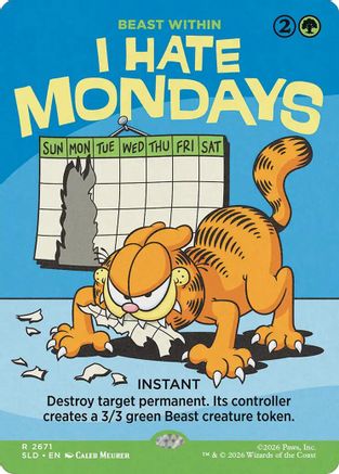 I Hate Mondays - Beast Within  [Secret Lair Drop Series] Foil
