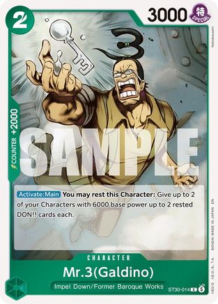 Mr.3(Galdino) (ST30-014) - [Starter Deck EX: Luffy & Ace]