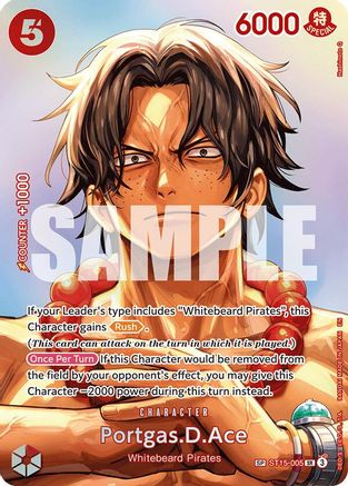Portgas.D.Ace (SP) (ST15-005) - [The Time of Battle] Foil