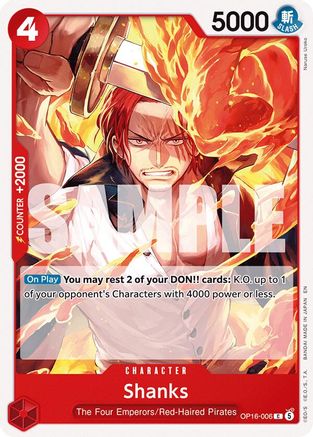 Shanks (OP16-006) - [The Time of Battle]