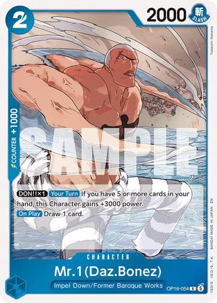 Mr.1(Daz.Bonez) (OP16-054) - [The Time of Battle] Foil