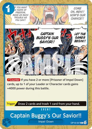 Captain Buggy's Our Savior!! (OP16-057) - [The Time of Battle]