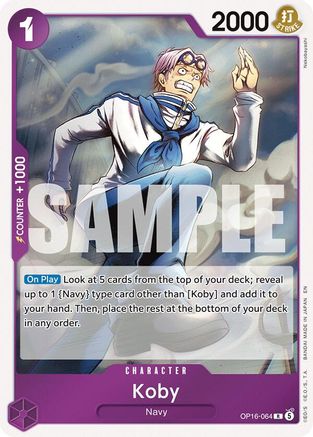 Koby (OP16-064) - [The Time of Battle] Foil