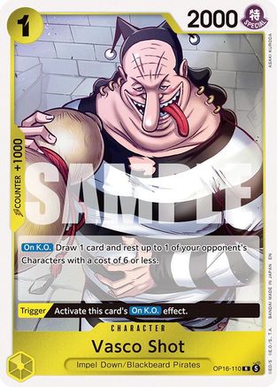 Vasco Shot (OP16-110) - [The Time of Battle] Foil