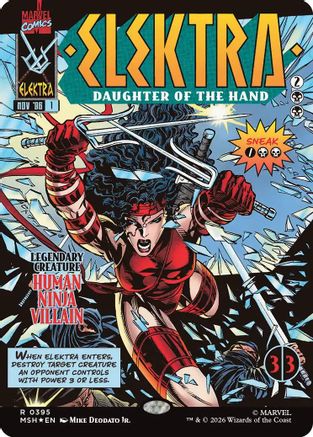 Elektra, Daughter of the Hand (Borderless) (395)  [Marvel Super Heroes]
