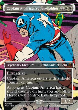 Captain America, Super-Soldier (Borderless) (0316)  [Marvel Super Heroes]