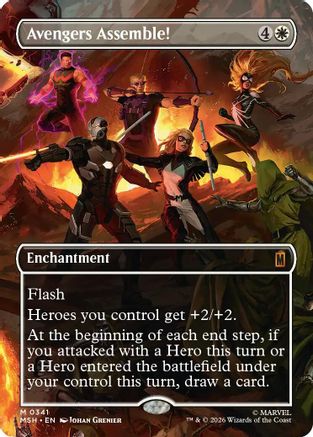 Avengers Assemble! (Borderless) (0341)  [Marvel Super Heroes] Foil