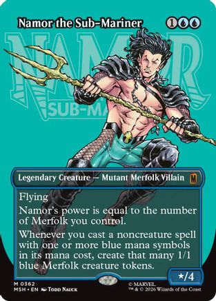 Namor the Sub-Mariner (Borderless)  [Marvel Super Heroes] Foil