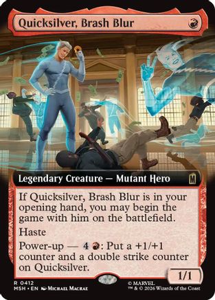 Quicksilver, Brash Blur (Extended Art)  [Marvel Super Heroes] Foil