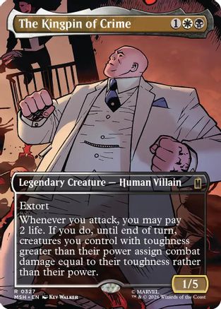 The Kingpin of Crime (Borderless) (0327)  [Marvel Super Heroes] Foil