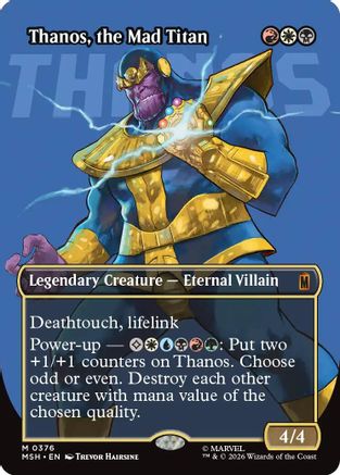 Thanos, the Mad Titan (Borderless) (0367)  [Marvel Super Heroes]