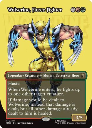 Wolverine, Fierce Fighter (Borderless)  [Marvel Super Heroes]
