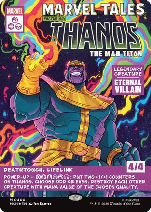 Thanos, The Mad Titan (Borderless) (0400)  [Marvel Super Heroes] Foil