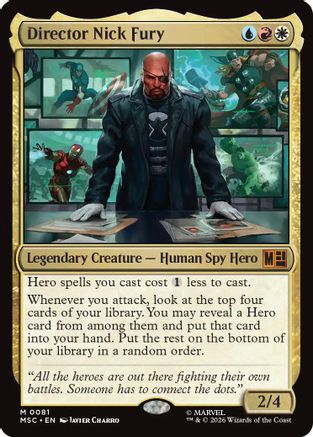 Director Nick Fury  [Commander: Marvel Super Heroes]