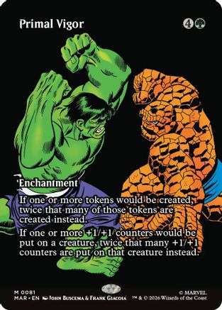 Primal Vigor (Borderless)  [Marvel Universe Eternal-Legal] Foil