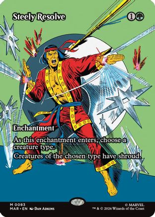 Steely Resolve (Borderless)  [Marvel Universe Eternal-Legal] Foil