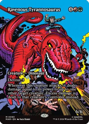 Ravenous Tyrannosaurus (Borderless)  [Marvel Universe Eternal-Legal]