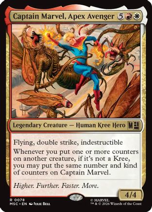 Captain Marvel, Apex Avenger (Surge Foil)  [Commander: Marvel Super Heroes] Foil