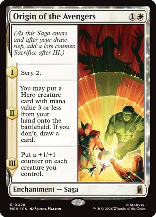 Origin of the Avengers  [Marvel Super Heroes] Foil