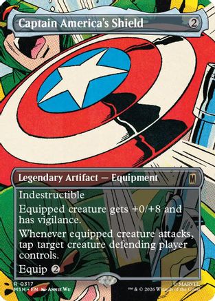 Captain America's Shield (Borderless) (0317)  [Marvel Super Heroes] Foil