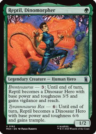 Reptil, Dinomorpher  [Marvel Super Heroes] Foil