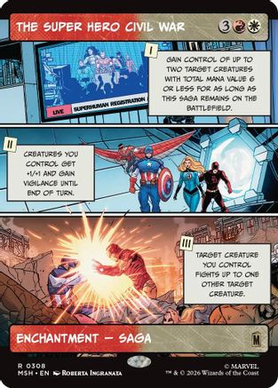 The Super Hero Civil War (Borderless)  [Marvel Super Heroes] Foil
