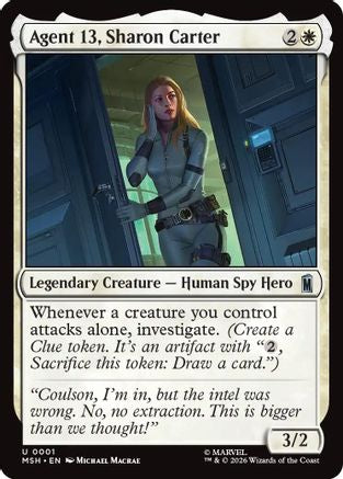 Agent 13, Sharon Carter  [Marvel Super Heroes] Foil