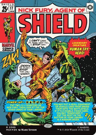 Nick Fury, Agent of SHIELD (Borderless) (0389)  [Marvel Super Heroes] Foil