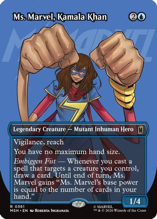 Ms. Marvel, Kamala Khan (Borderless)  [Marvel Super Heroes]
