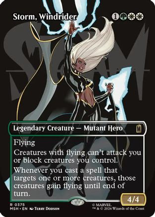Storm, Windrider (Borderless)  [Marvel Super Heroes] Foil