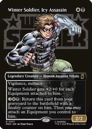 Winter Soldier, Icy Assassin (Borderless)  [Marvel Super Heroes] Foil