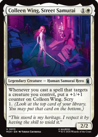 Colleen Wing, Street Samurai  [Marvel Super Heroes]