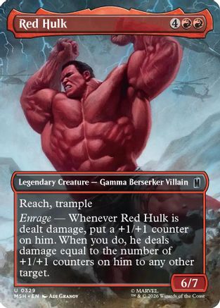Red Hulk (Borderless)  [Marvel Super Heroes]