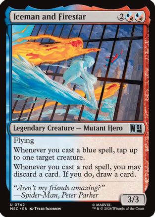 Iceman and Firestar  [Marvel Super Heroes] Foil