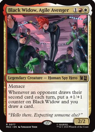 Black Widow, Agile Avenger  [Commander: Marvel Super Heroes] Foil