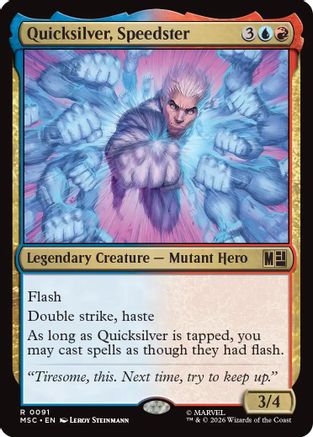 Quicksilver, Speedster  [Commander: Marvel Super Heroes]