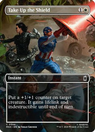 Take Up the Shield (Borderless)  [Marvel Super Heroes] Foil