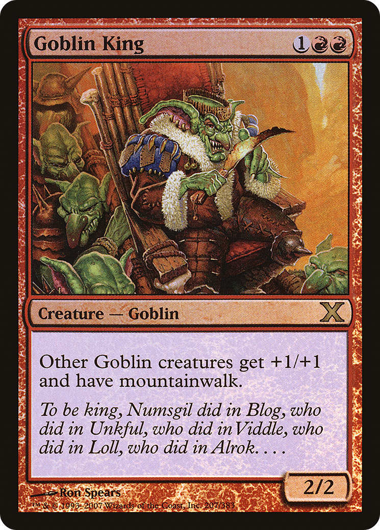 Goblin King  [Tenth Edition] Foil