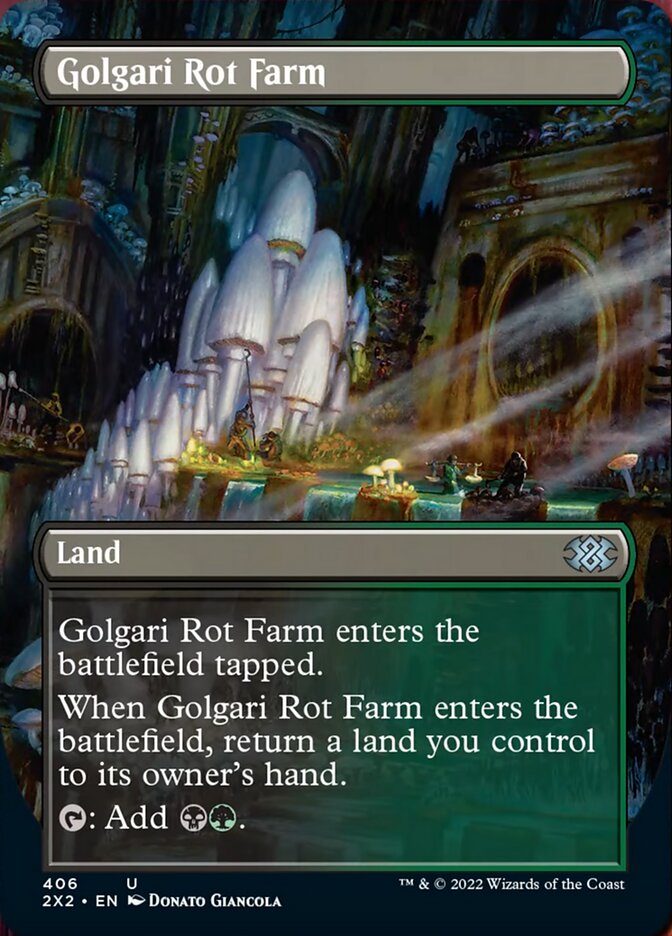 Golgari Rot Farm (Borderless Alternate Art) [Double Masters 2022] Foil
