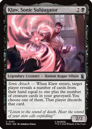 Klaw, Sonic Subjugator  [Marvel Super Heroes] Foil