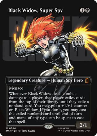 Black Widow, Super Spy (Borderless) (0364)  [Marvel Super Heroes]